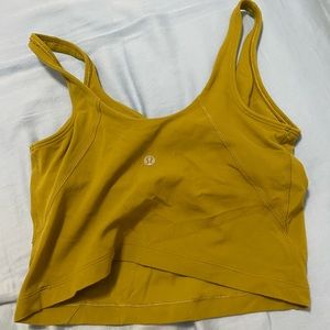 Lulu align tank size 4 olive green color